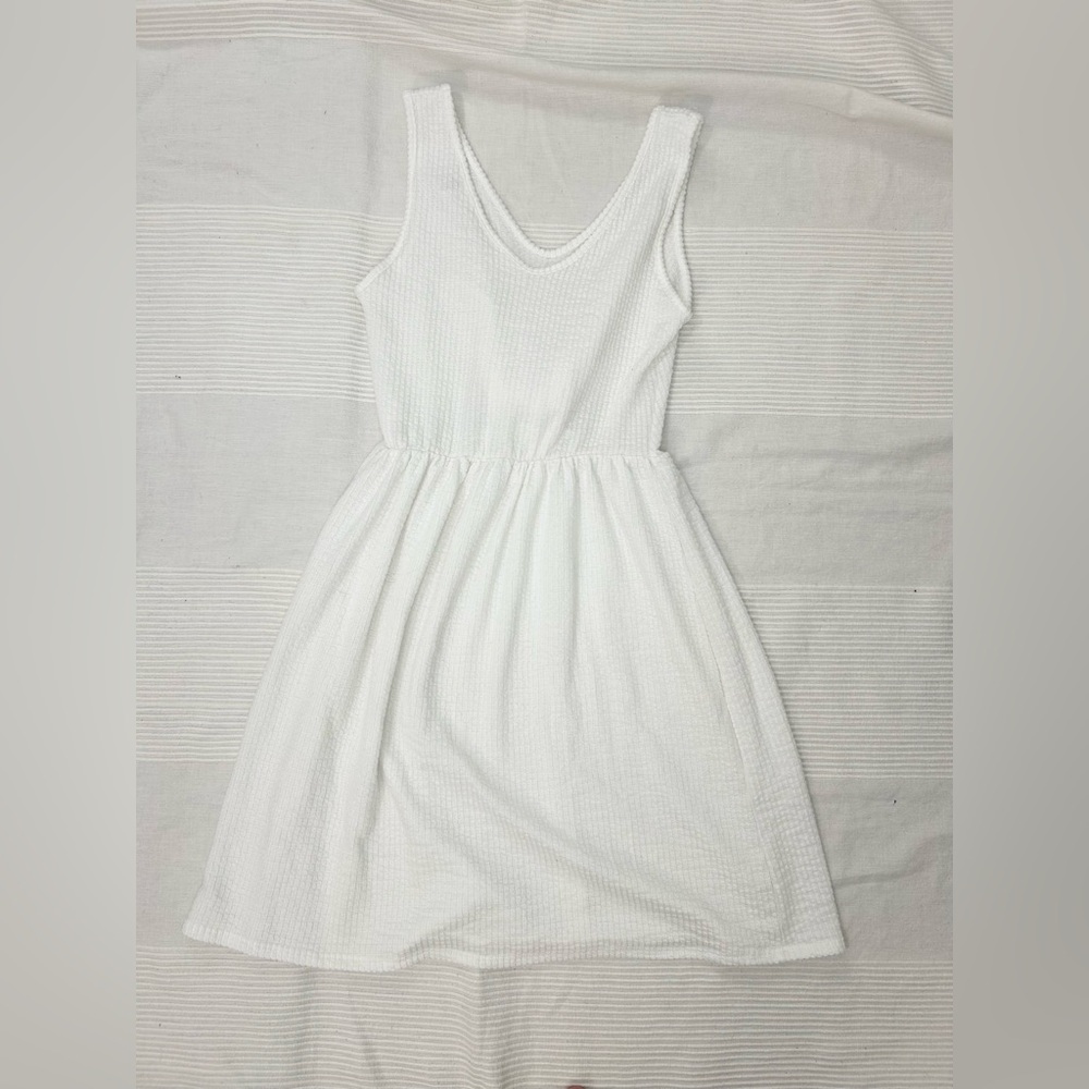Caution To The Wind White Sleeveless Sun Dress - Picture 7 of 8